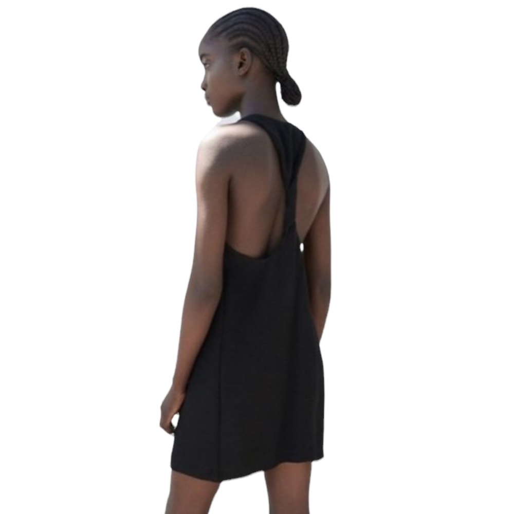 Zara Black Halter Mini Sundress